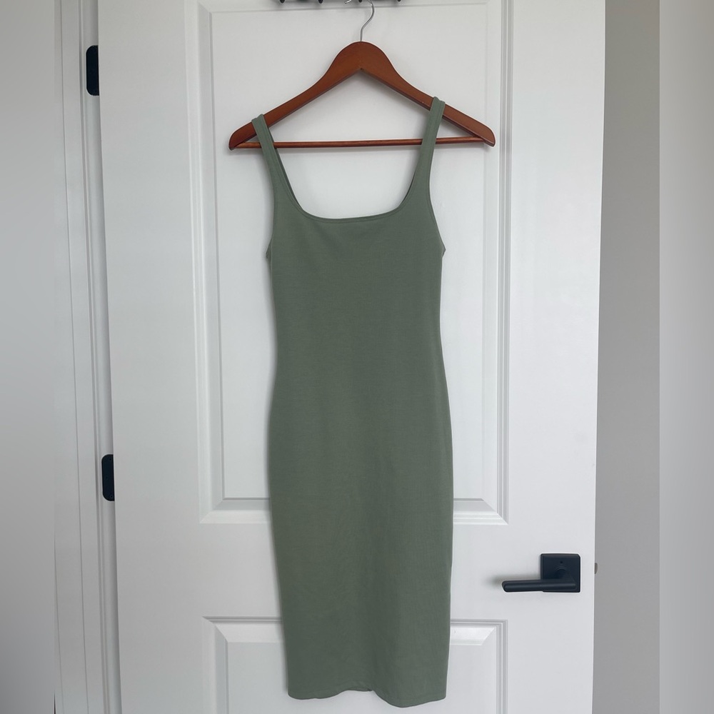 Sage Green Midi Dress
